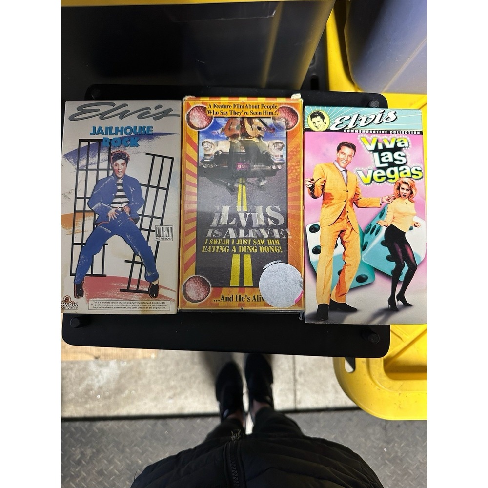 Elvis Presley VHS Lot Jailhouse Rock Viva Las Vegas Elvis Is Alive
